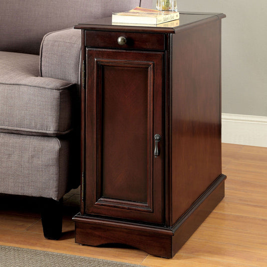 LILITH I Cherry Side Table w/ USB FOA East