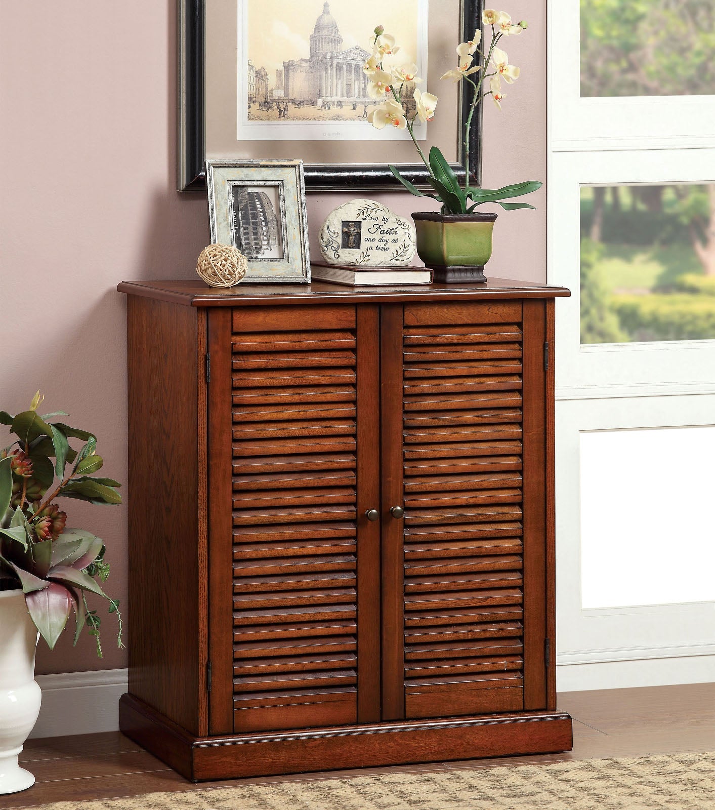 Della Oak Shoe Cabinet FOA East