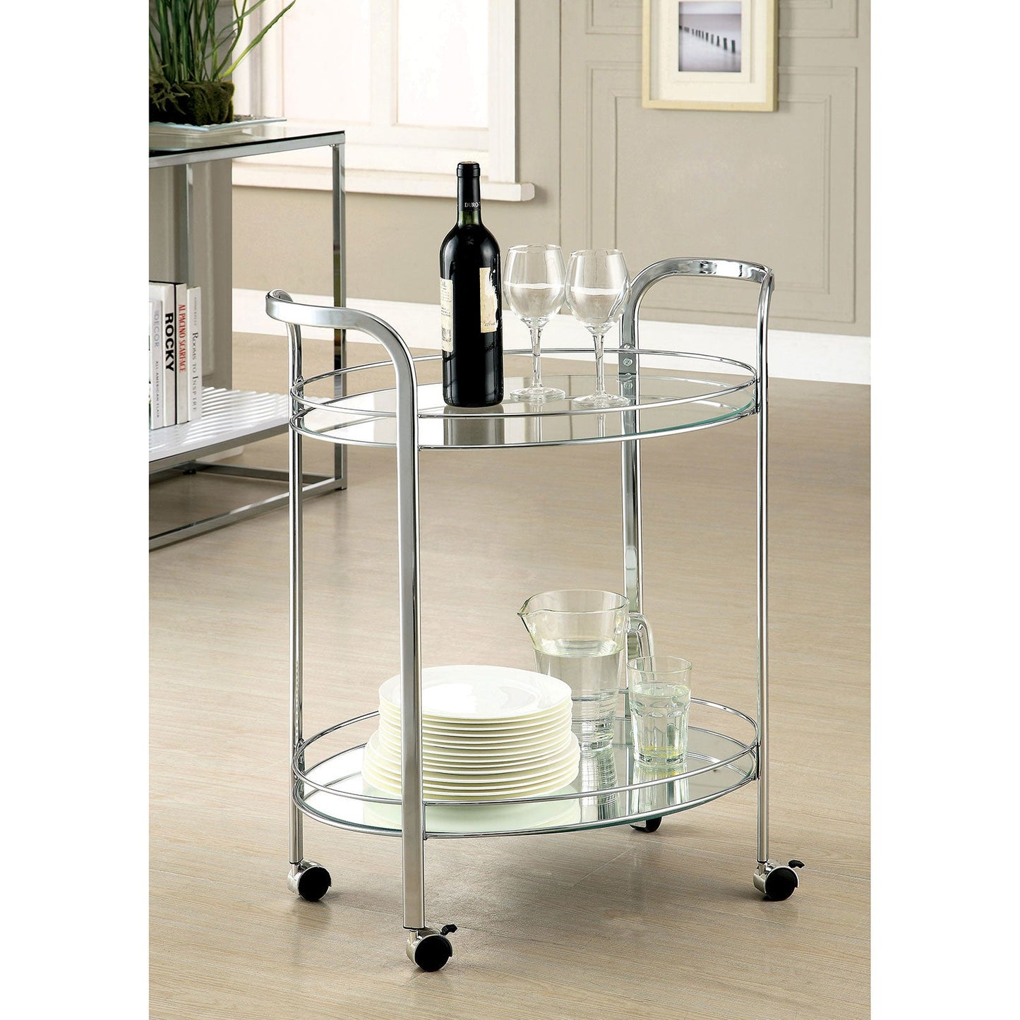 LOULE Chrome Serving Cart FOA East