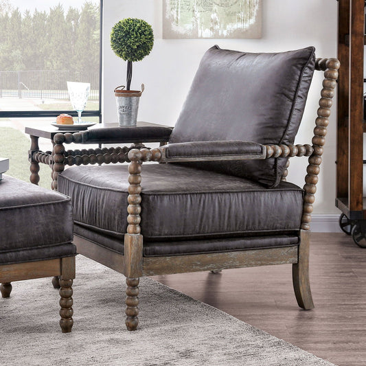 Tarragona Warm Gray Accent Chair FOA East