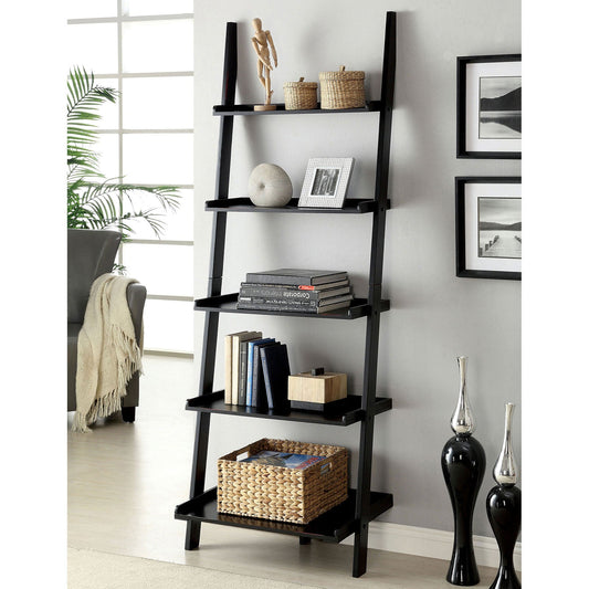 Sion Black Ladder Shelf FOA East