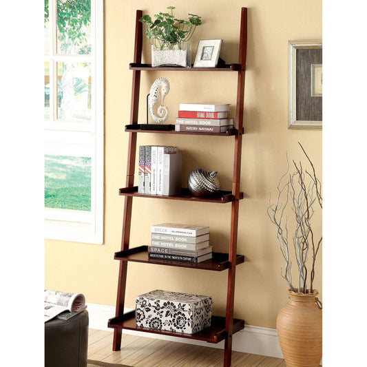 Sion Cherry Ladder Shelf FOA East