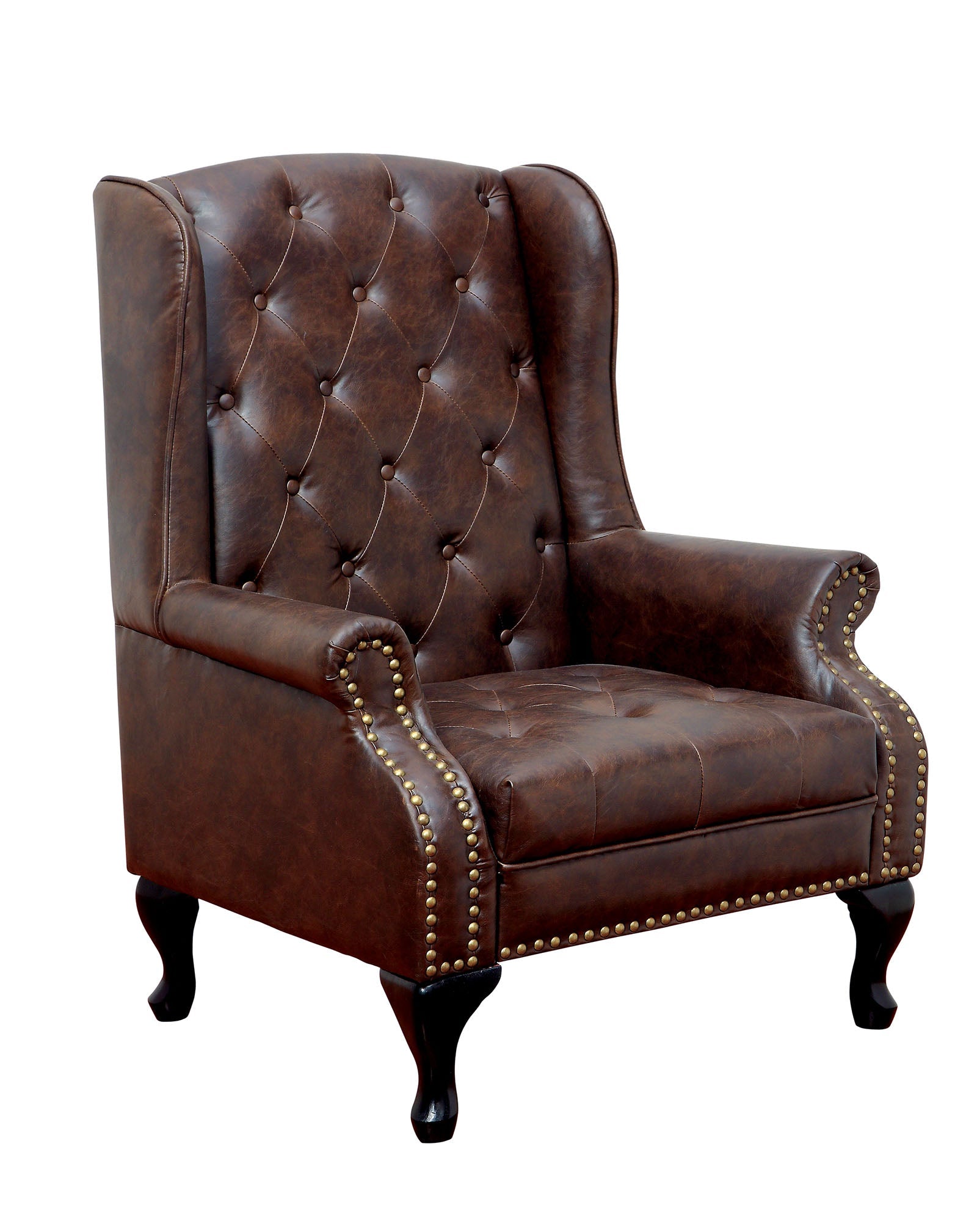 VAUGH Rustic Brown Accent Chair FOA East