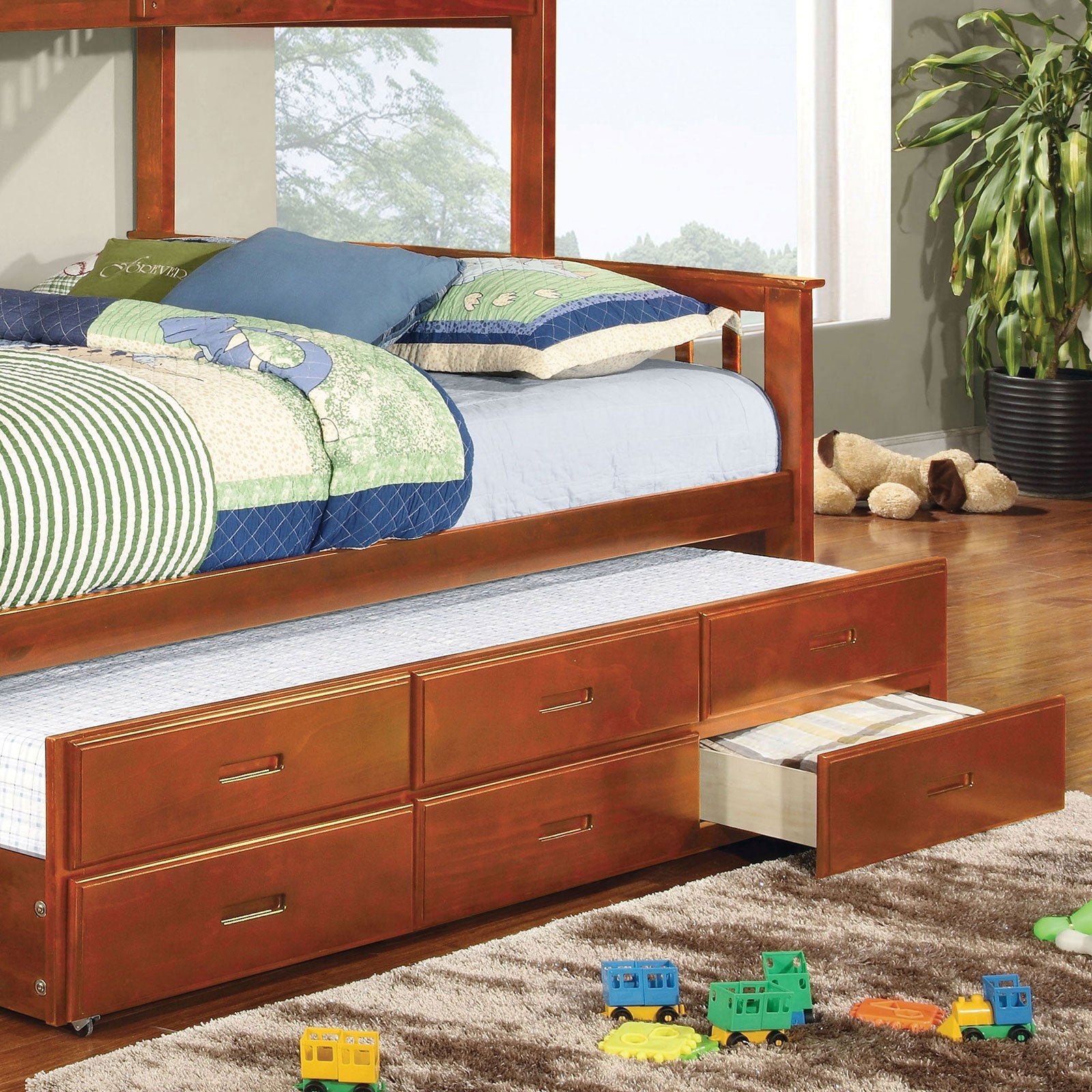 UNIVERSITY Oak Trundle w/ 3 Drawers FOA East