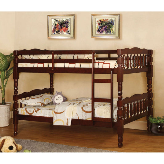 Catalina Cherry Twin/Twin Bunk Bed FOA East