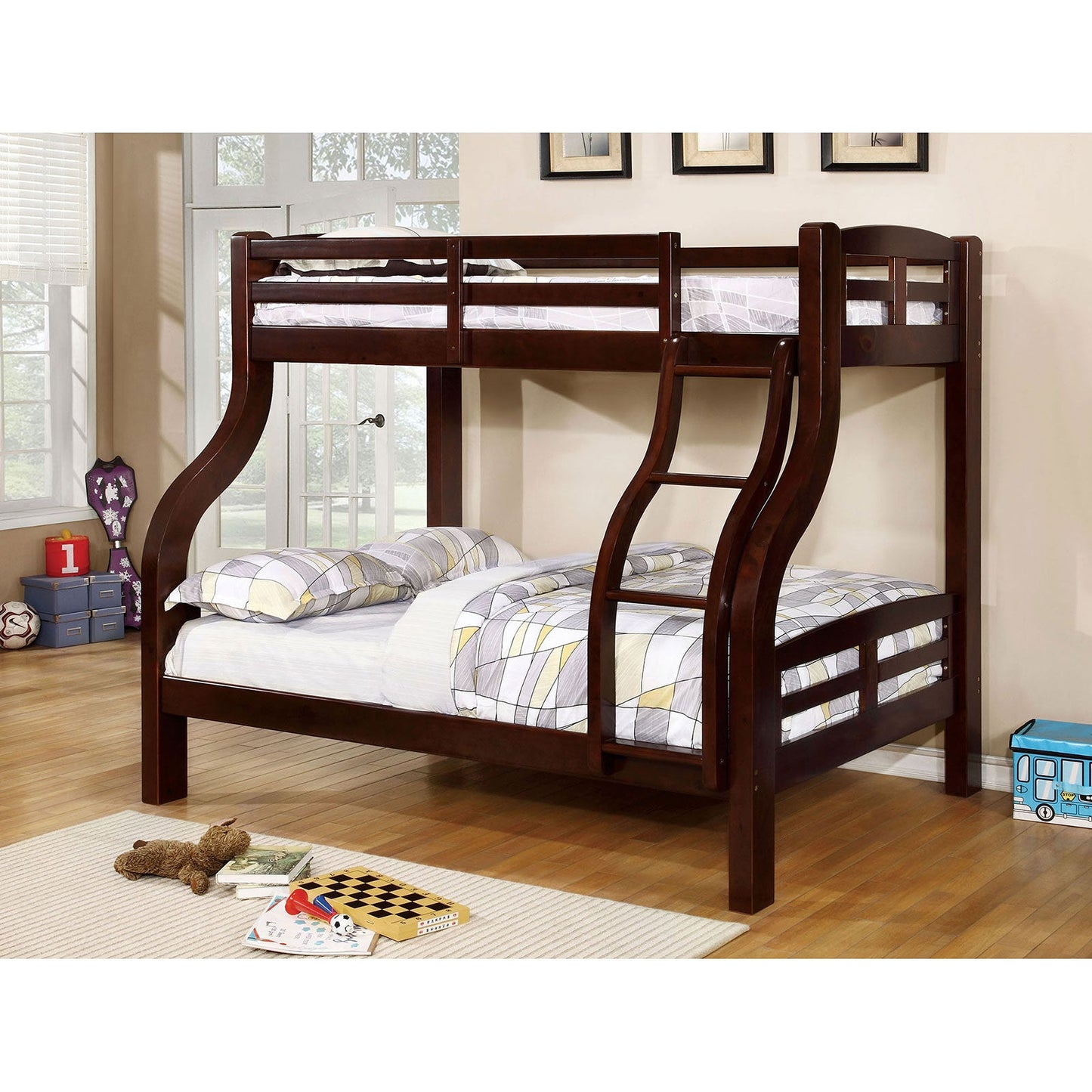 Solpine Espresso Twin/Full Bunk Bed FOA East