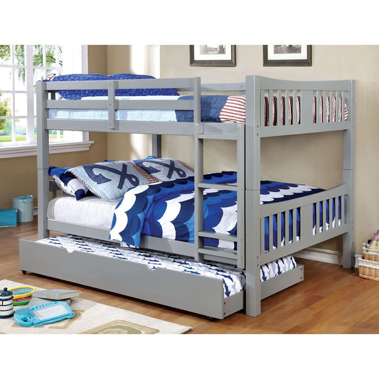 Cameron Gray Full/Full Bunk Bed FOA East