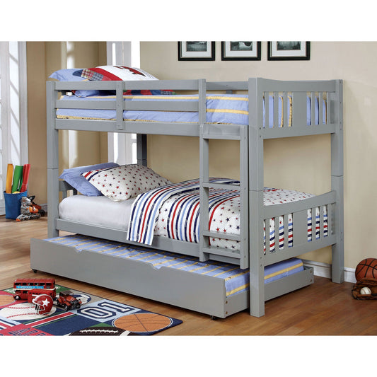 Cameron Gray Twin/Twin Bunk Bed FOA East