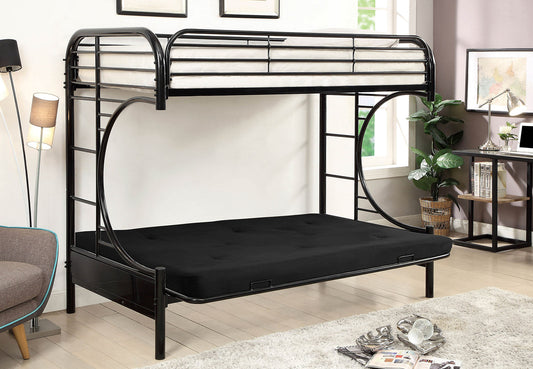 Alanna Black Metal Bunk Bed