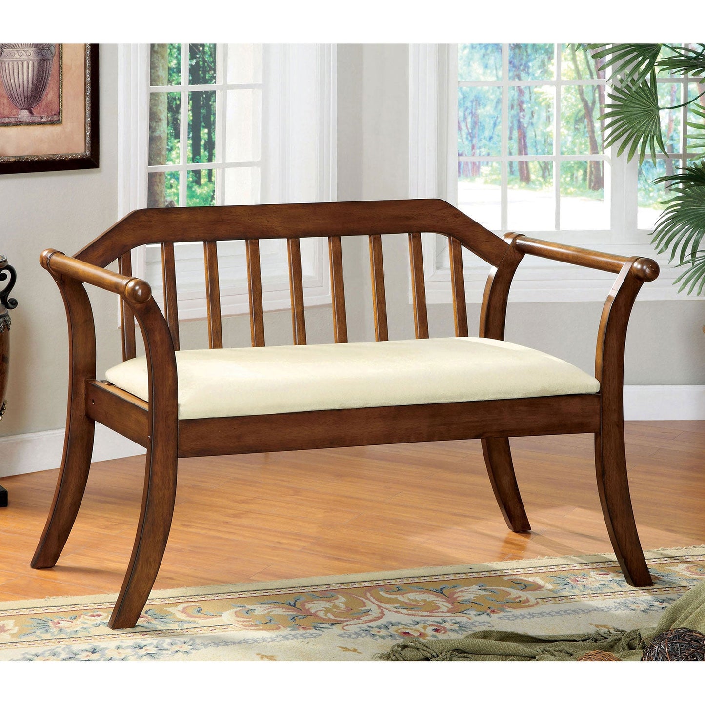 Derby Dark Oak/Beige Bench FOA East