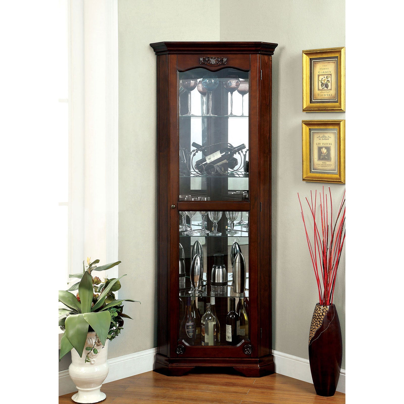 ORTLEY Walnut Curio FOA East