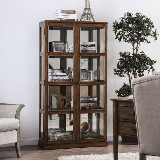 Vilas Oak Curio Cabinet FOA East