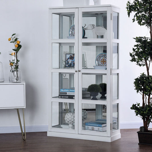 Vilas White Curio Cabinet FOA East