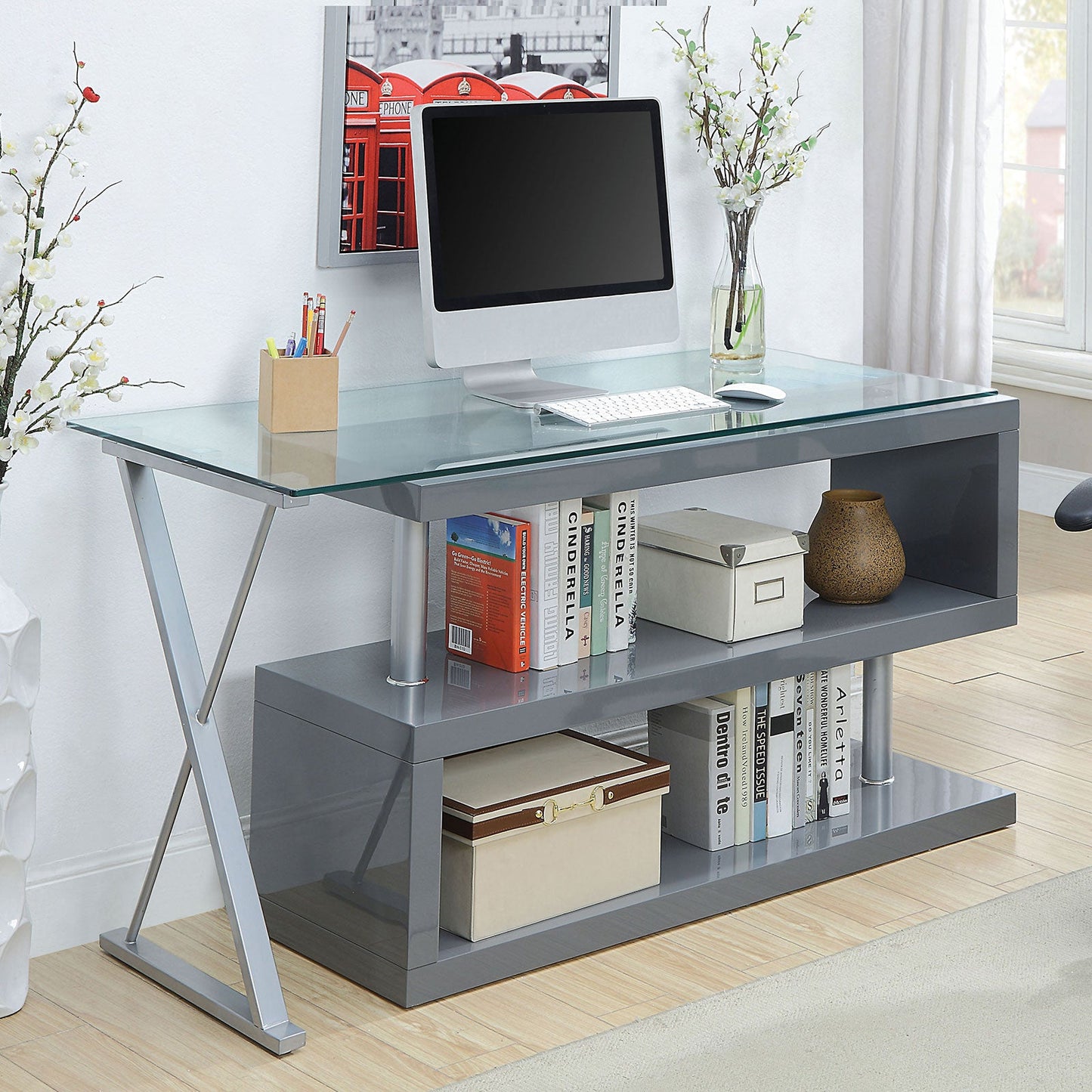 Acke Gray Desk FOA East