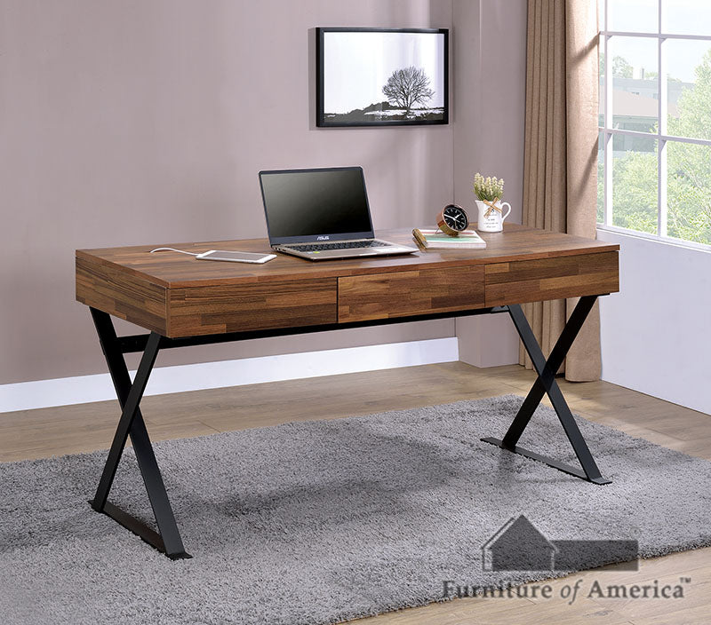 Tensed Sand Black Desk FOA East