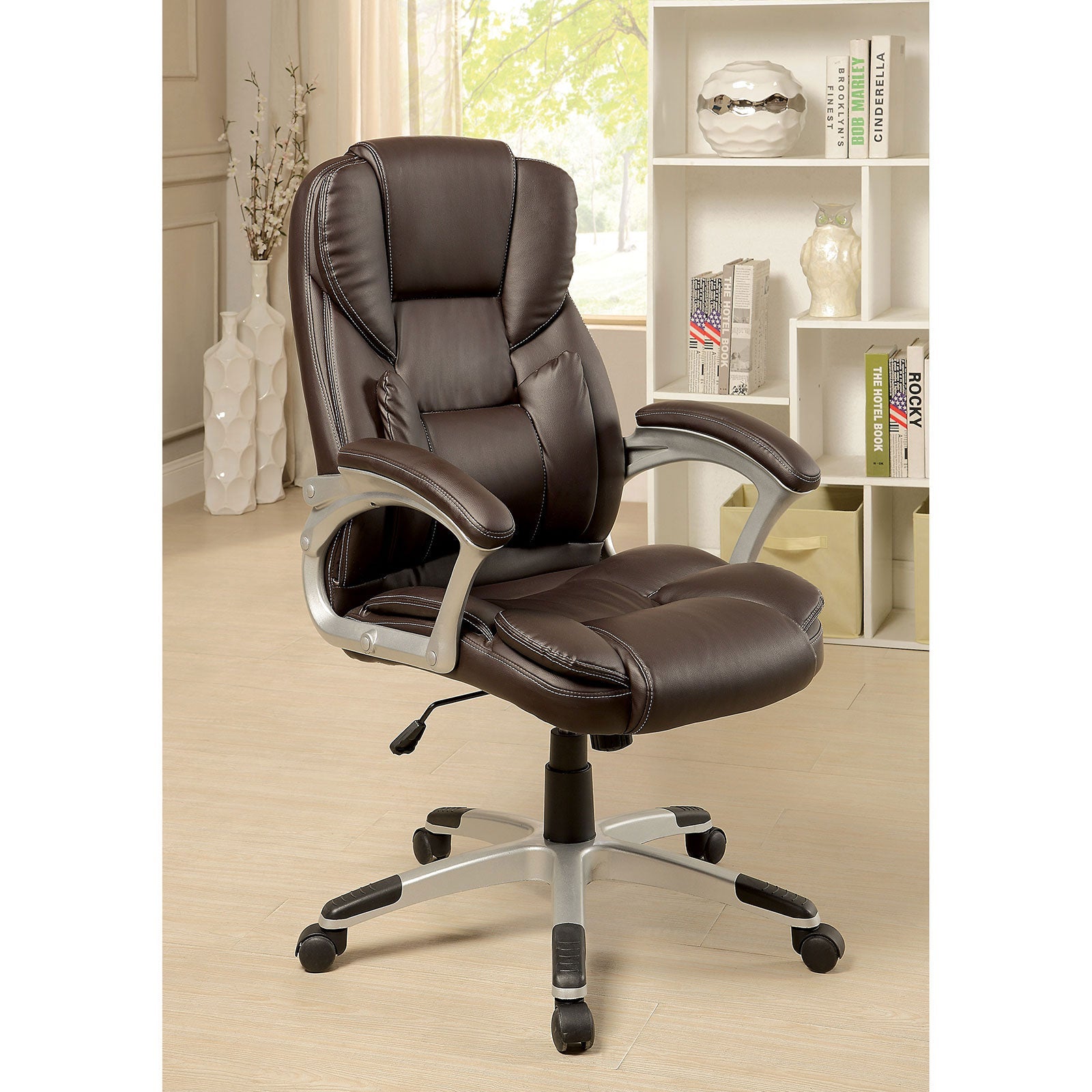 SIBLEY Dark Brown Office Chair FOA East