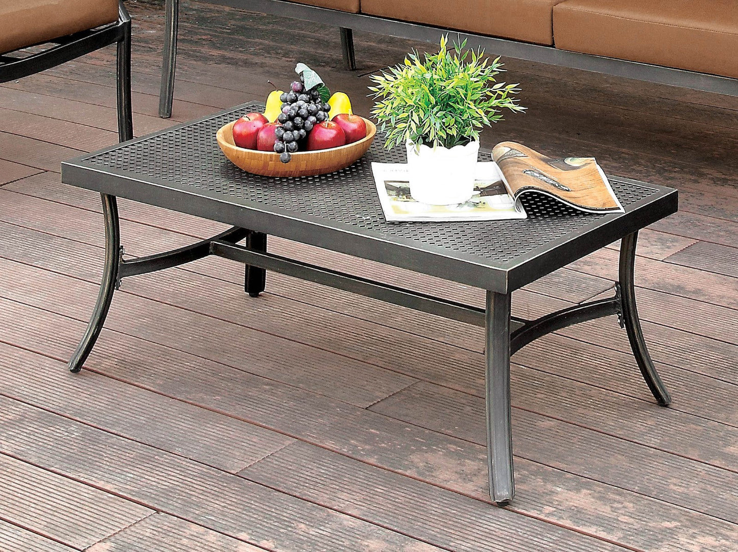 BONQUESHA I Distressed Black Coffee Table FOA East