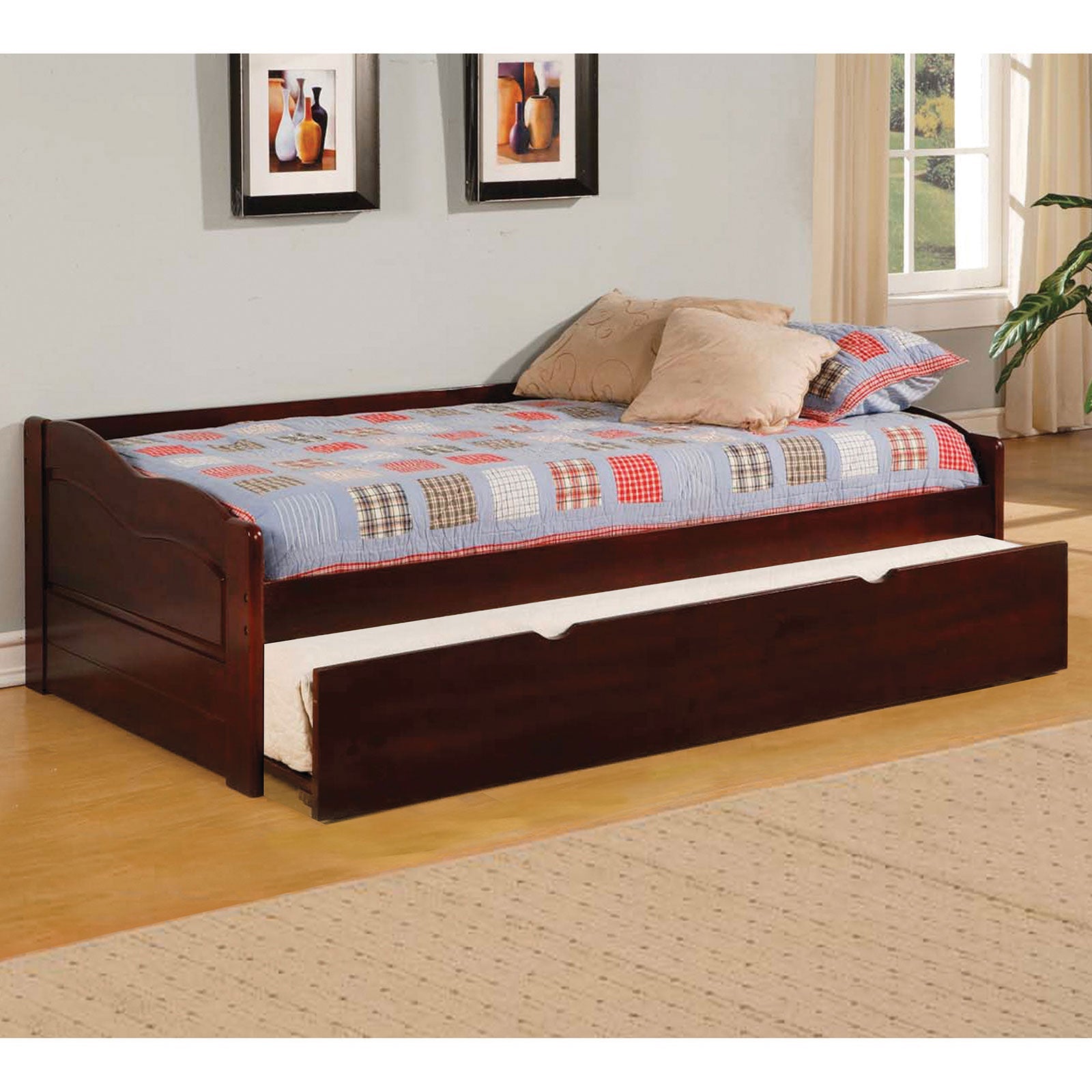 Sunset Cherry Daybed w/ Trundle, Cherry FOA East