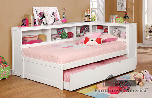 Frankie White Full Daybed w/ Trundle