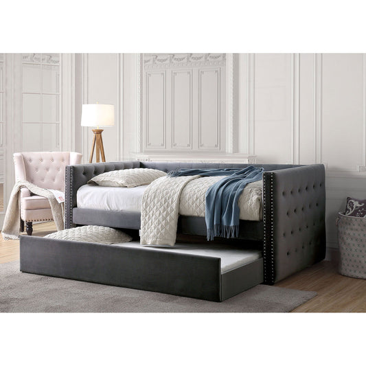 Susanna Gray Daybed w/ Trundle, Gray FOA East