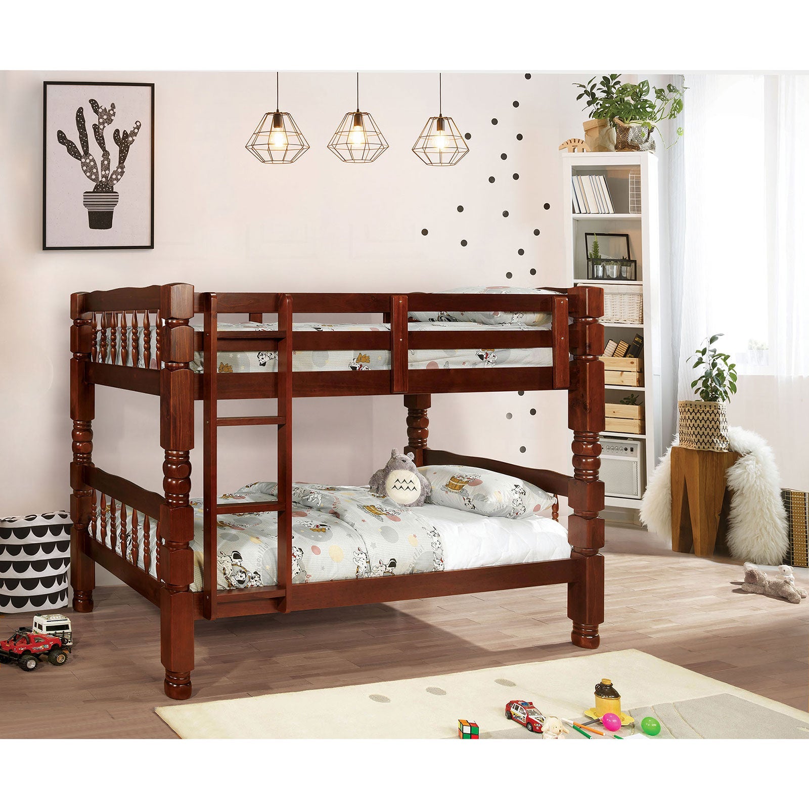 Carolina Cherry Twin/Twin Bunk Bed, Cherry FOA East