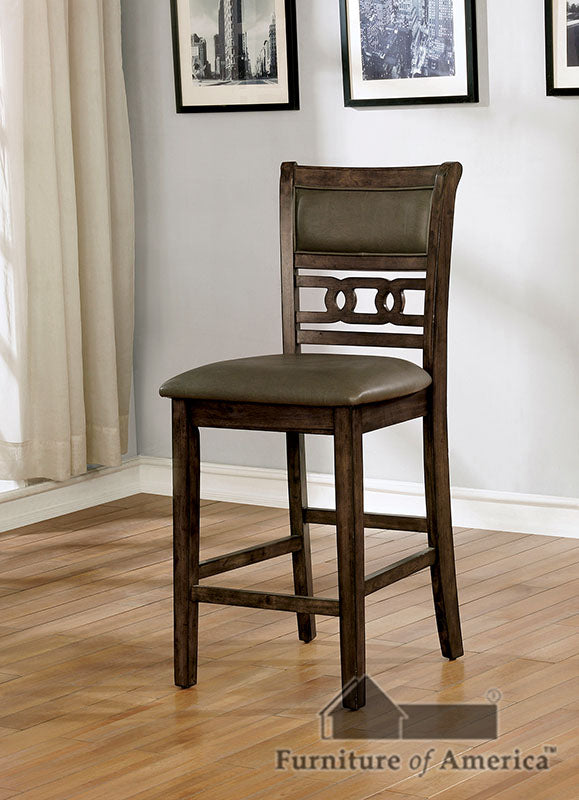 Flick Rustic Oak Counter Ht. Side Chair (2/CTN) FOA East