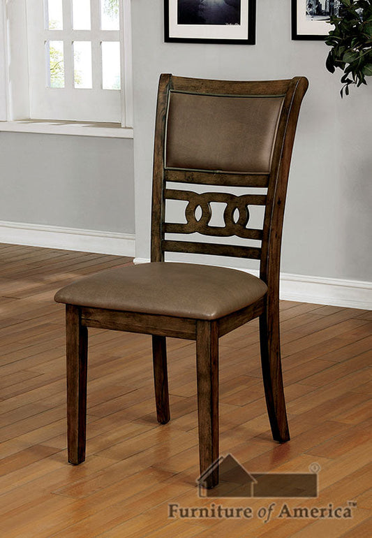 Holly Satin Walnut Side Chair (2/CTN) FOA East