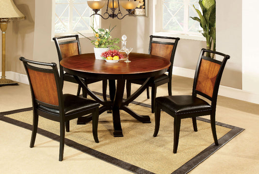 Salida I Acacia/Black 5 Pc. Dining Table Set FOA East