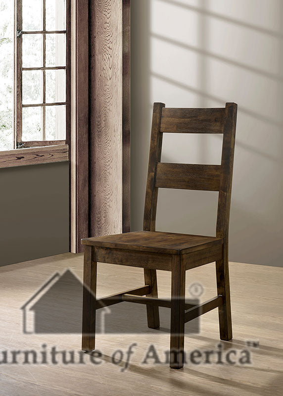 Kristen Rustic Oak Side Chair (2/CTN) FOA East