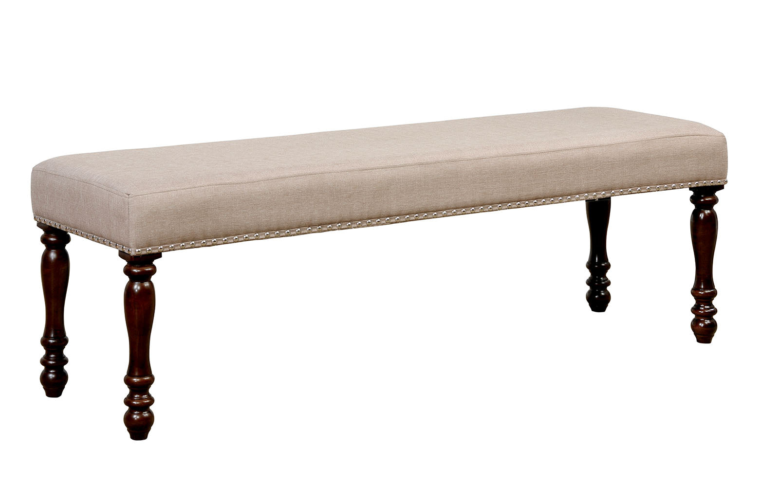 HOLCROFT Antique Cherry/Beige Bench FOA East