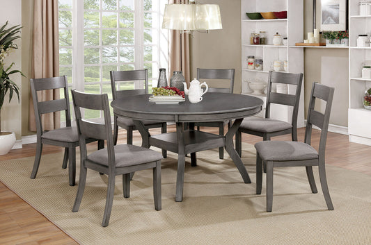 Juniper Gray 5 Pc. Round Dining Table Set FOA East