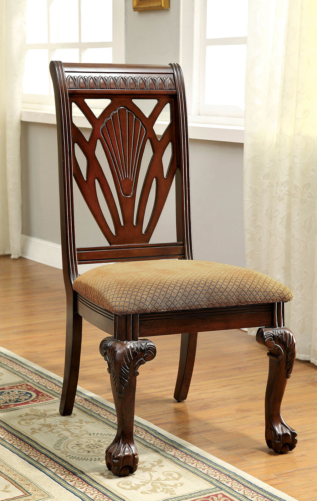 PETERSBURG I Cherry Side Chair (2/CTN) FOA East