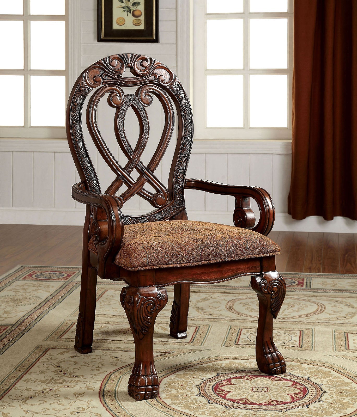 WYNDMERE Cherry Arm Chair (2/CTN) FOA East