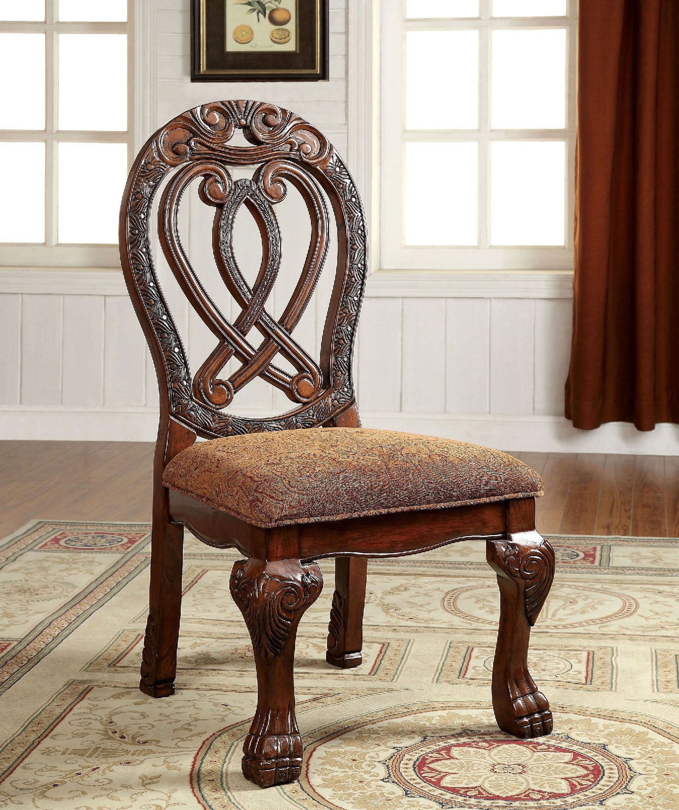 WYNDMERE Cherry Side Chair (2/CTN) FOA East