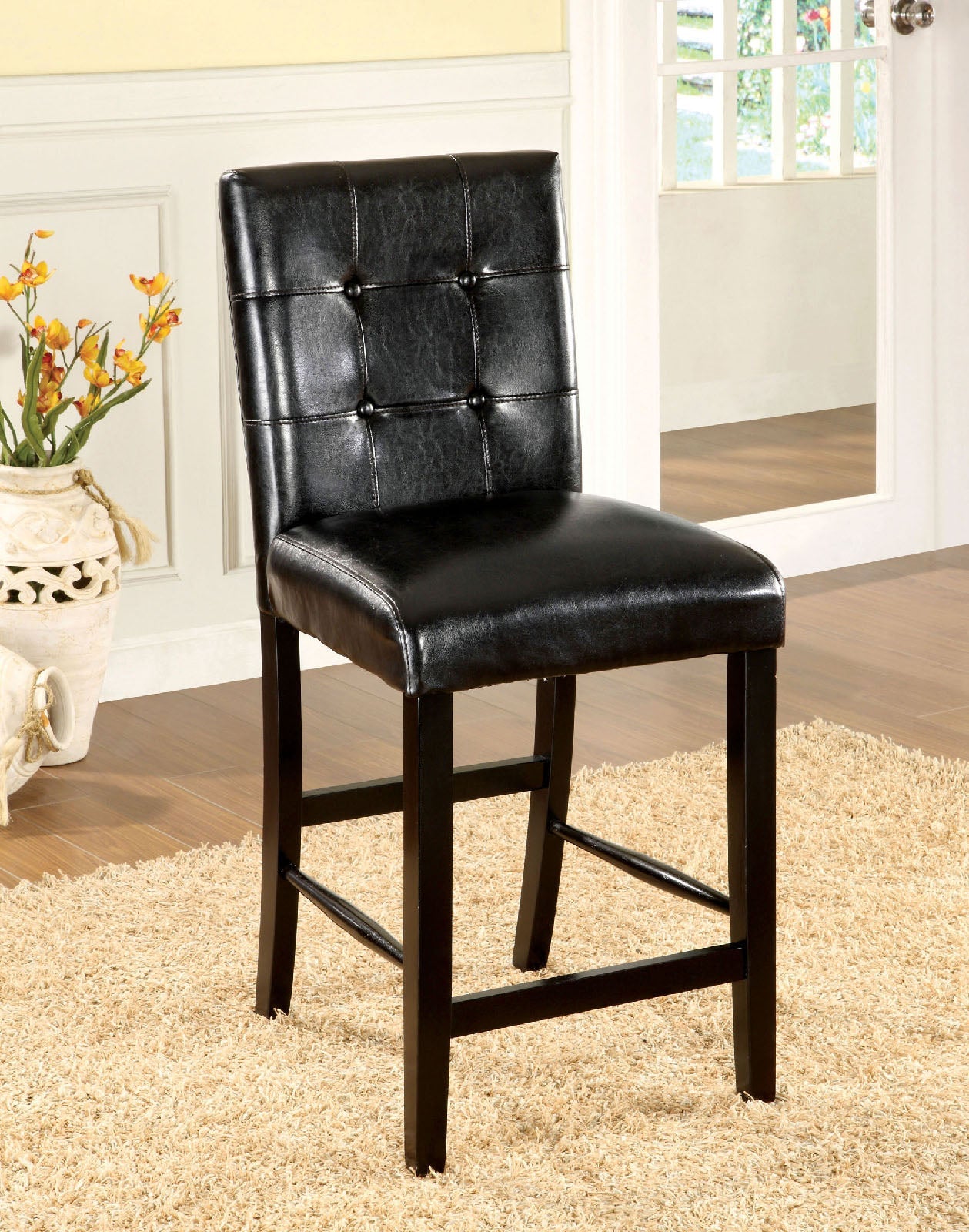 Bahamas Black Counter Ht. Chair (2/CTN) FOA East