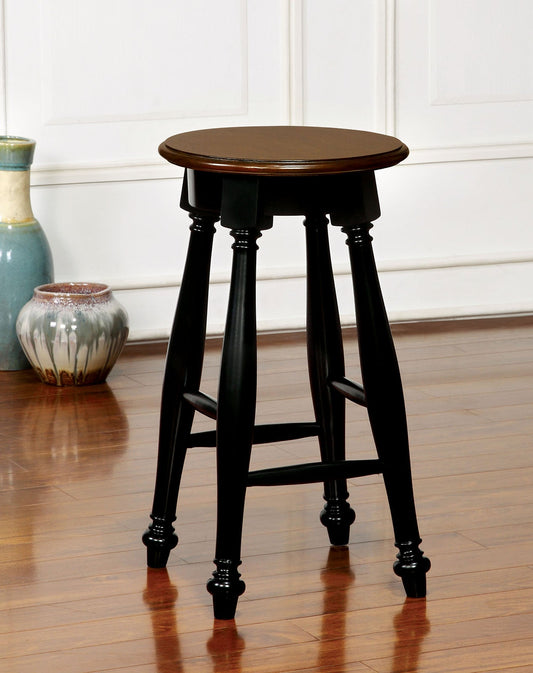 SABRINA Black/Cherry Counter Ht. Stool, Cherry & Black (2/CTN) FOA East