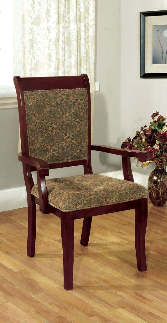 St. Nicholas I Antique Cherry Arm Chair (2/CTN) FOA East