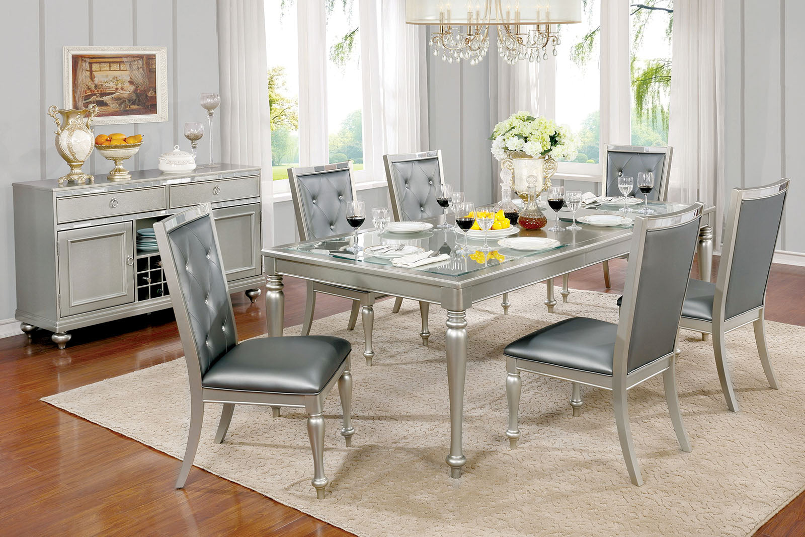 SARINA Silver Dining Table FOA East