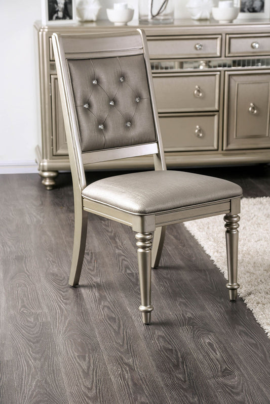 Xandra Champagne Side Chair (2/CTN) FOA East