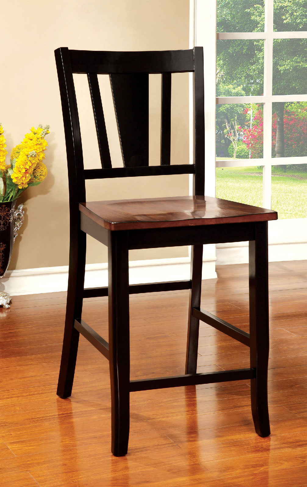 DOVER II Black/Cherry Counter Ht. Chair (2/CTN) FOA East