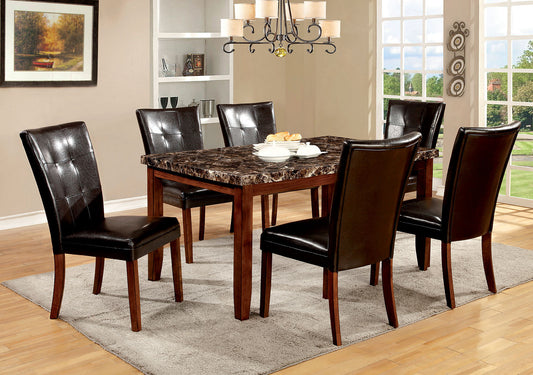 ELMORE Antique Oak 7 Pc. Dining Table Set FOA East