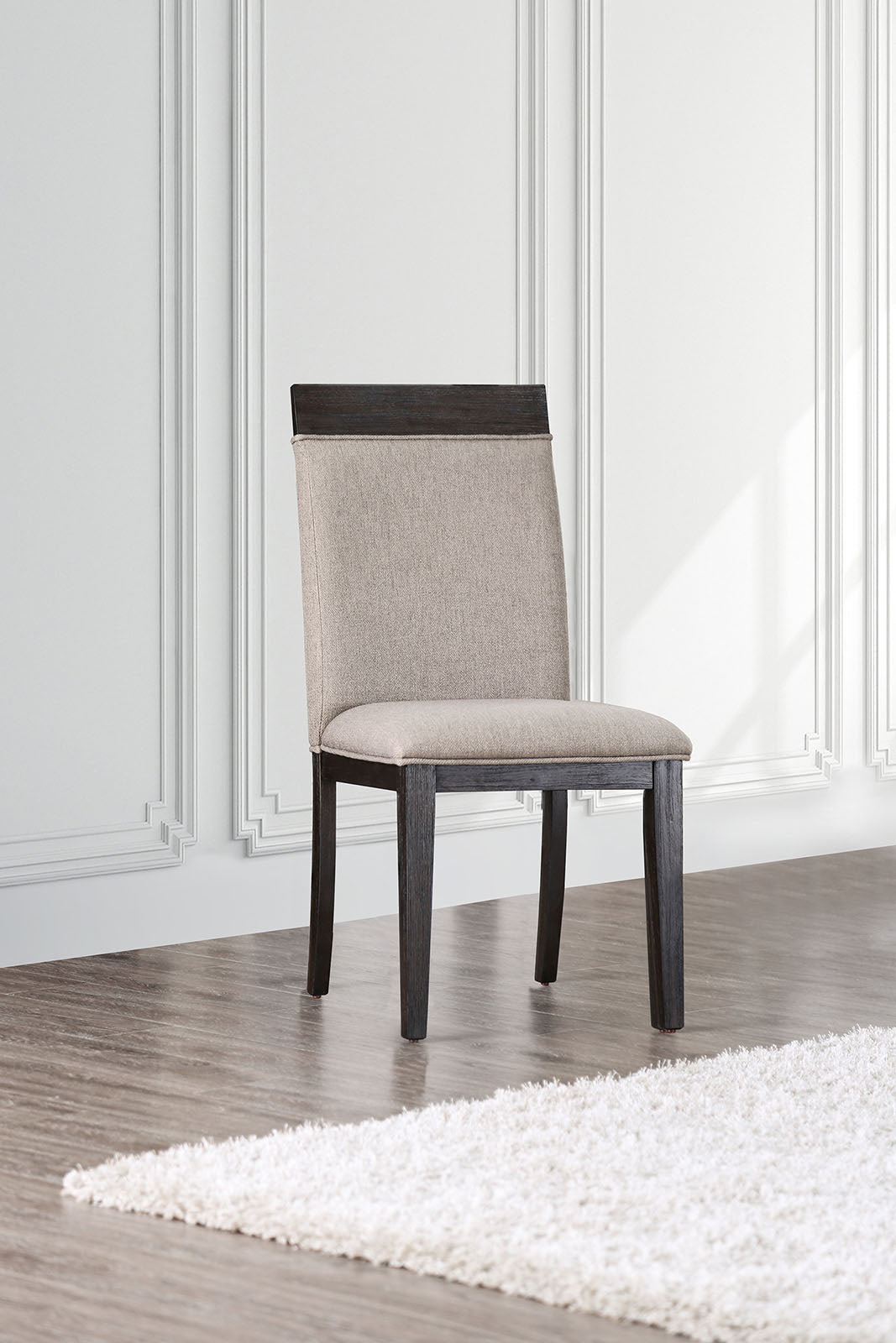Modoc Espresso/Beige Side Chair (2/CTN) FOA East
