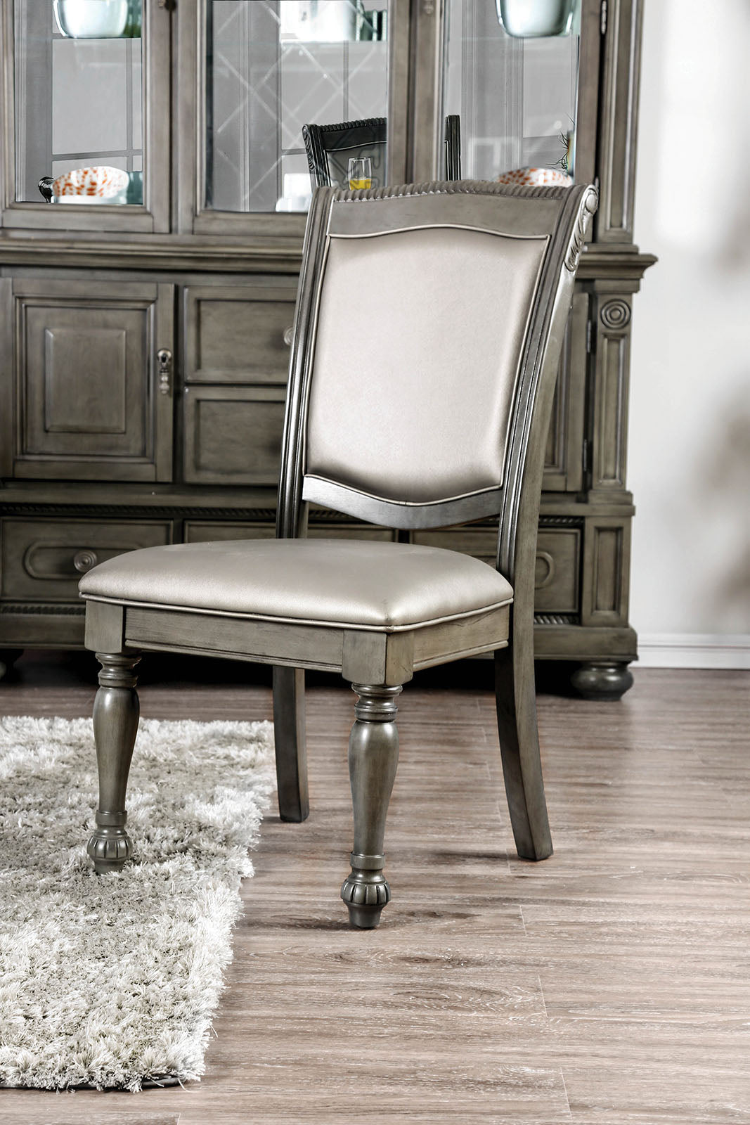 Alpena Gray Side Chair (2/CTN) FOA East