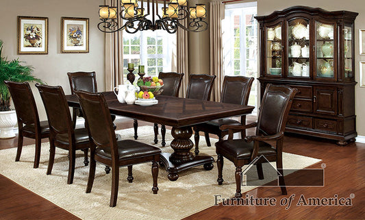 Alpena Brown Cherry 7 Pc. Dining Table Set (2AC+4SC) FOA East