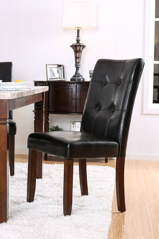 Marstone Brown Cherry/Black Side Chair (2/CTN) FOA East