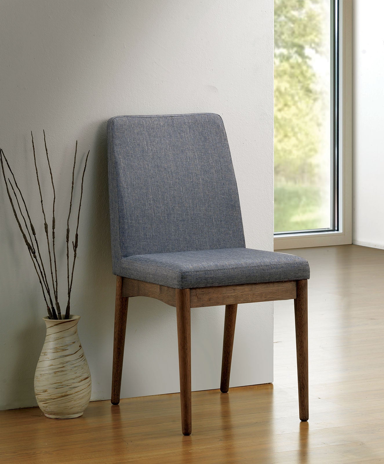 Eindride Natural Tone/Gray Side Chair (2/CTN) FOA East