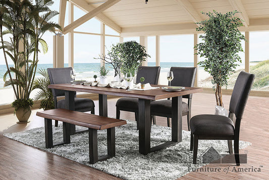 Patience Rustic Natural Tone Dining Table FOA East