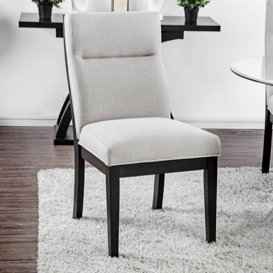 Jasmin Black/White Side Chair (2/CTN) FOA East