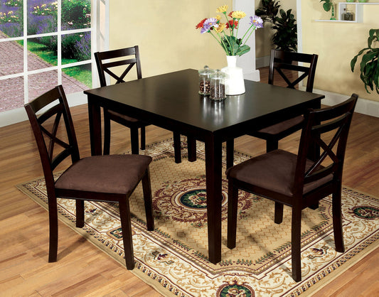 Weston I Espresso 5 Pc. Dining Table Set FOA East