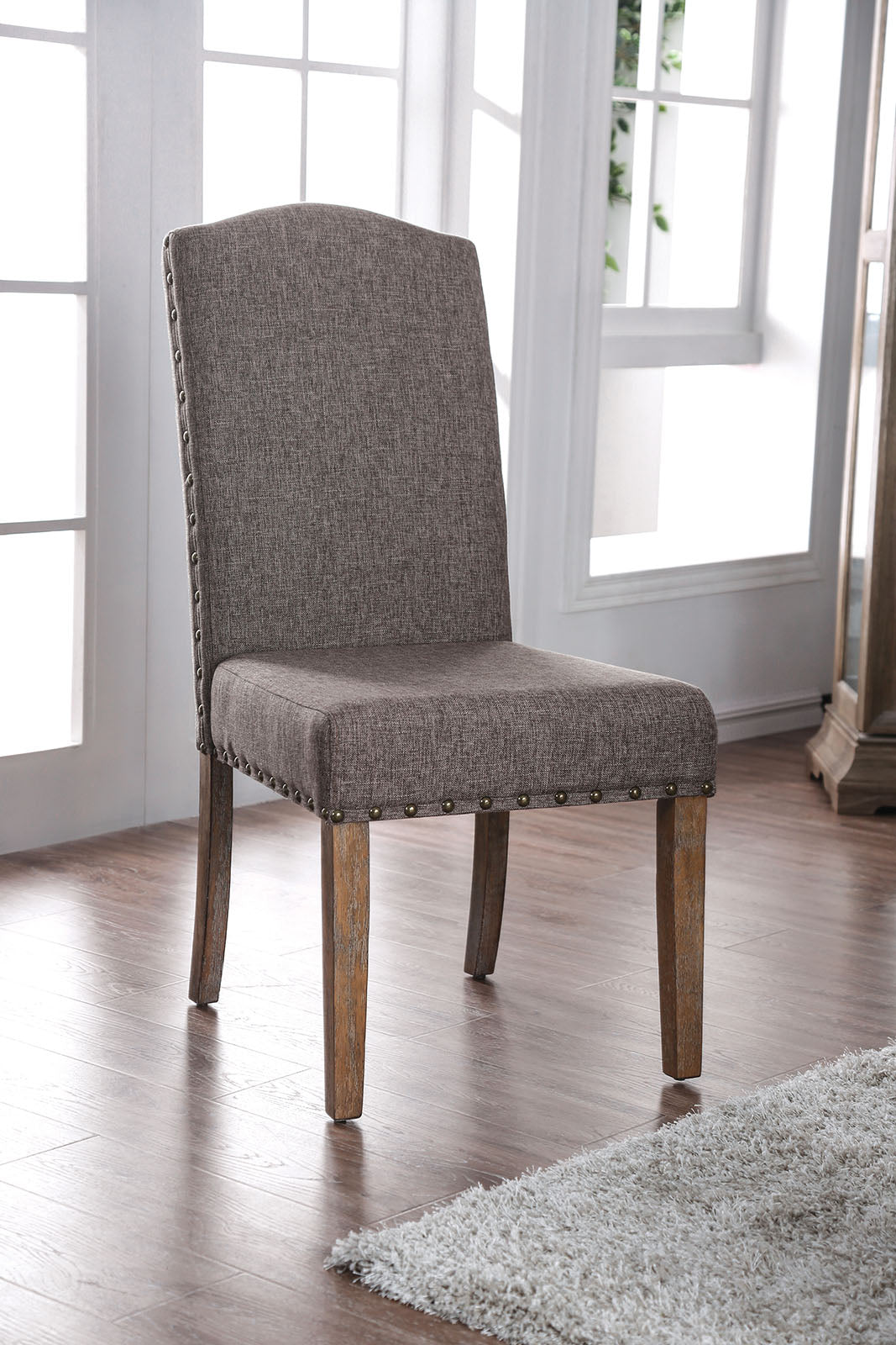 Bridgen Natural/Brown Side Chair (2/CTN) FOA East